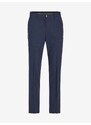 Tmavě modré pánské lněné kalhoty Jack & Jones Riviera - Pánské