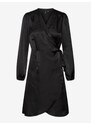 Černé dámské zavinovací šaty Vero Moda Sabi - Dámské
