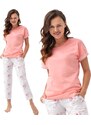 Dámské pyžamo 667 Luna - růžové