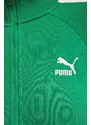 Mikina Puma Iconic T7 dámská, zelená barva, vzorovaná, 625602