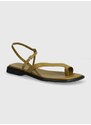 Kožené sandály Vagabond Shoemakers IZZY dámské, zelená barva, 5513-001-24
