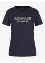 Tmavě modré dámské tričko Armani Exchange - Dámské