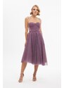 Carmen Princess Promise Dress with Lavender Tulle Stones