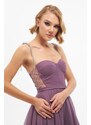 Carmen Princess Promise Dress with Lavender Tulle Stones