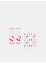 Sinsay - Sada 2 párů ponožek Hello Kitty - vícebarevná