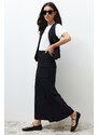 Trendyol Black Woven Fabric Long Pencil Skirt