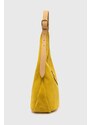 Semišová kabelka Pinko žlutá barva, 103275 A0YG