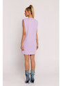 MOE Světle fialové bavlněné šaty M789