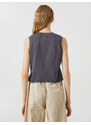 Koton Crop Singlets Cotton Crewneck Sleeveless