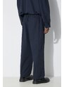 Kalhoty AMBUSH Nylon Track Pants pánské, tmavomodrá barva, jednoduché, BMCJ002S24FAB