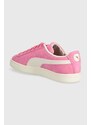 Semišové sneakers boty Puma Suede Neon růžová barva, 396507