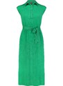 Nordblanc Zelené dámské šaty CHEMISE
