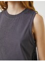 Koton Crop Singlets Cotton Crewneck Sleeveless