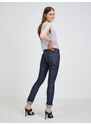 Tmavě modré dámské slim fit džíny Pepe Jeans - Dámské