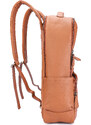 Jaipurleathers městský kožený batoh Oliver, karamel 22 l