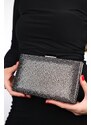 LuviShoes SEMENTA Platinum Stone Women's Evening Dress Bag