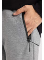 DEFACTO Slim Fit Rib Hem Zipper Pocket Sweatpants