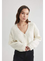 DEFACTO Regular Fit V-Neck Cardigan