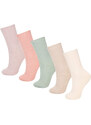 DEFACTO Woman 5 Piece Cotton Long Socks