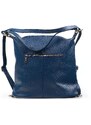Blaire Kožená kabelka - batůžek Coletta modrá