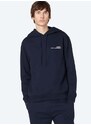 Bavlněná mikina A.P.C. Hoodie Item COEAS-H27672 BLACK pánská, tmavomodrá barva, s kapucí, hladká