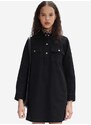 Džínové šaty A.P.C. Robe Mia COFBV-F05878 BLACK WASHED černá barva, mini