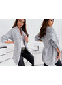 Fashionweek Italský teply svetr kabát s limcem DELUX OK/K11