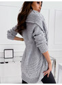 Fashionweek Italský teply svetr kabát s limcem DELUX OK/K11