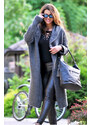 Fashionweek Dlouhý Kardigan s kapucí JK-HONEY