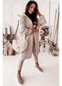 Fashionweek Dlouhý Kardigan s kapucí JK-HONEY