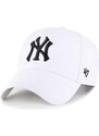 Čepice s vlněnou směsí 47brand MLB New York Yankees bílá barva, s aplikací, B-MVPSP17WBP-WHM