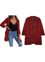 Fashionweek Elegantní sako,blejzr s řasenými rukávy IMPERO MD191