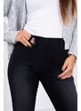 Fashionweek Pohodlné džínové kalhoty s klasickým střihem K2222