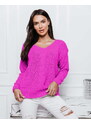 Fashionweek Luxusní svetr dámský s výstřihem do V NB6482