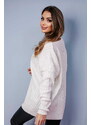 Fashionweek Luxusní svetr dámský s výstřihem do V pro moletky NB10109
