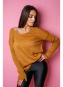Fashionweek Dámský měkký lehký volný svetr OVERSIZED NB82221
