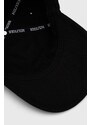 Bavlněná baseballová čepice Tommy Hilfiger černá barva, s aplikací