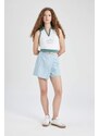 DEFACTO Crop Top Polo Collar Sleeveless Undershirt