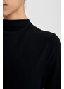 DeFactoFit Slim Fit High Collar Long Sleeve T-Shirt