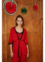 DEFACTO Fall in Love Regular Fit Wrap Collar Robe