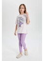 DEFACTO Girl Oversize Fit Short Sleeve 2 Piece Pajama Set