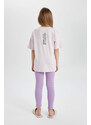 DEFACTO Girl Oversize Fit Short Sleeve 2 Piece Pajama Set