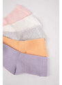 DEFACTO Girl 5 Piece Cotton Long Socks