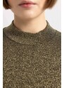 DEFACTO Slim Fit Half Turtleneck Long Sleeve T-Shirt