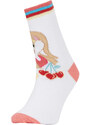 DEFACTO Girls' Looney Tunes Licensed Cotton 2-piece Long Socks