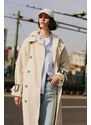 DEFACTO Waterproof Regular Fit Trench Coat