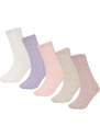 DEFACTO Girl 5 Piece Cotton Long Socks