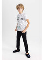 DEFACTO Boy Printed Short Sleeve 2 Piece Pajama Set