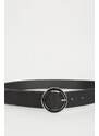 DEFACTO Woman Oval Buckle Faux Leather Classic Belt