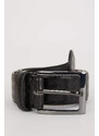 DEFACTO Man Rectangle Clasp Faux Leather Classic Belt